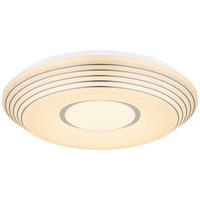 LED-DECKENLEUCHTE 40 W  50/8,5 cm    - Klar/Weiss, Basics, Kunststoff/Metall (50/8,5cm) - Globo