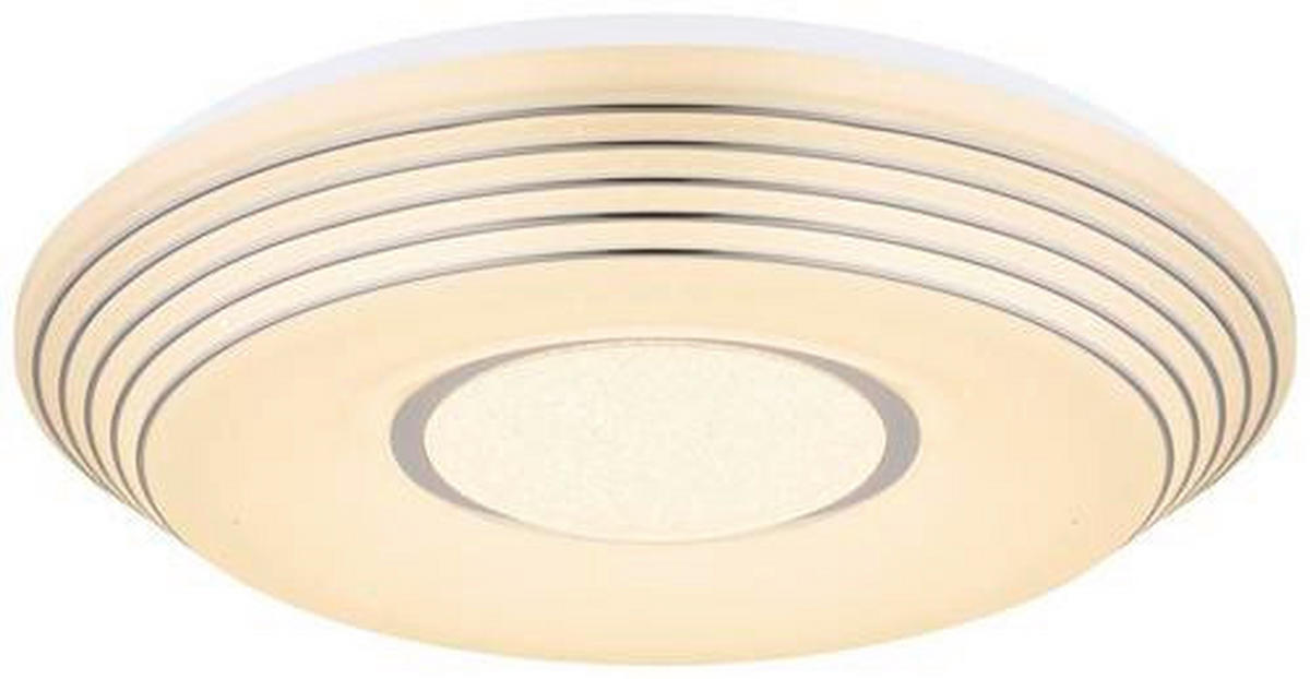 LED-DECKENLEUCHTE 40 W  50/8,5 cm    - Klar/Weiss, Basics, Kunststoff/Metall (50/8,5cm) - Globo