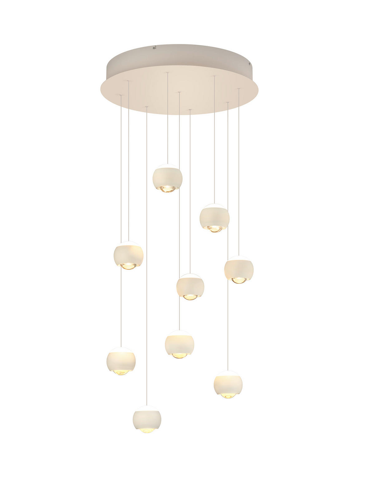 LED-HÄNGELEUCHTE 54/200 cm  - Weiß, KONVENTIONELL, Kunststoff/Metall (54/200cm) - Musterring