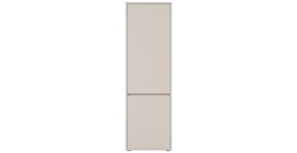 GARDEROBENSCHRANK Liv  in 60/195/33,8 cm  - Kaschmir/Schwarz, KONVENTIONELL, Holzwerkstoff (60/195/33,8cm) - Xora