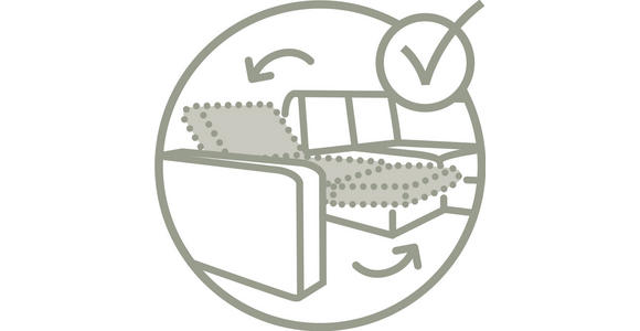 ECKSOFA  in Leinenoptik Hellgrau, Grauweiß  171/270 cm  - Schwarzchrom/Hellgrau, Design, Holz/Kunststoff (171/270cm) - Xora