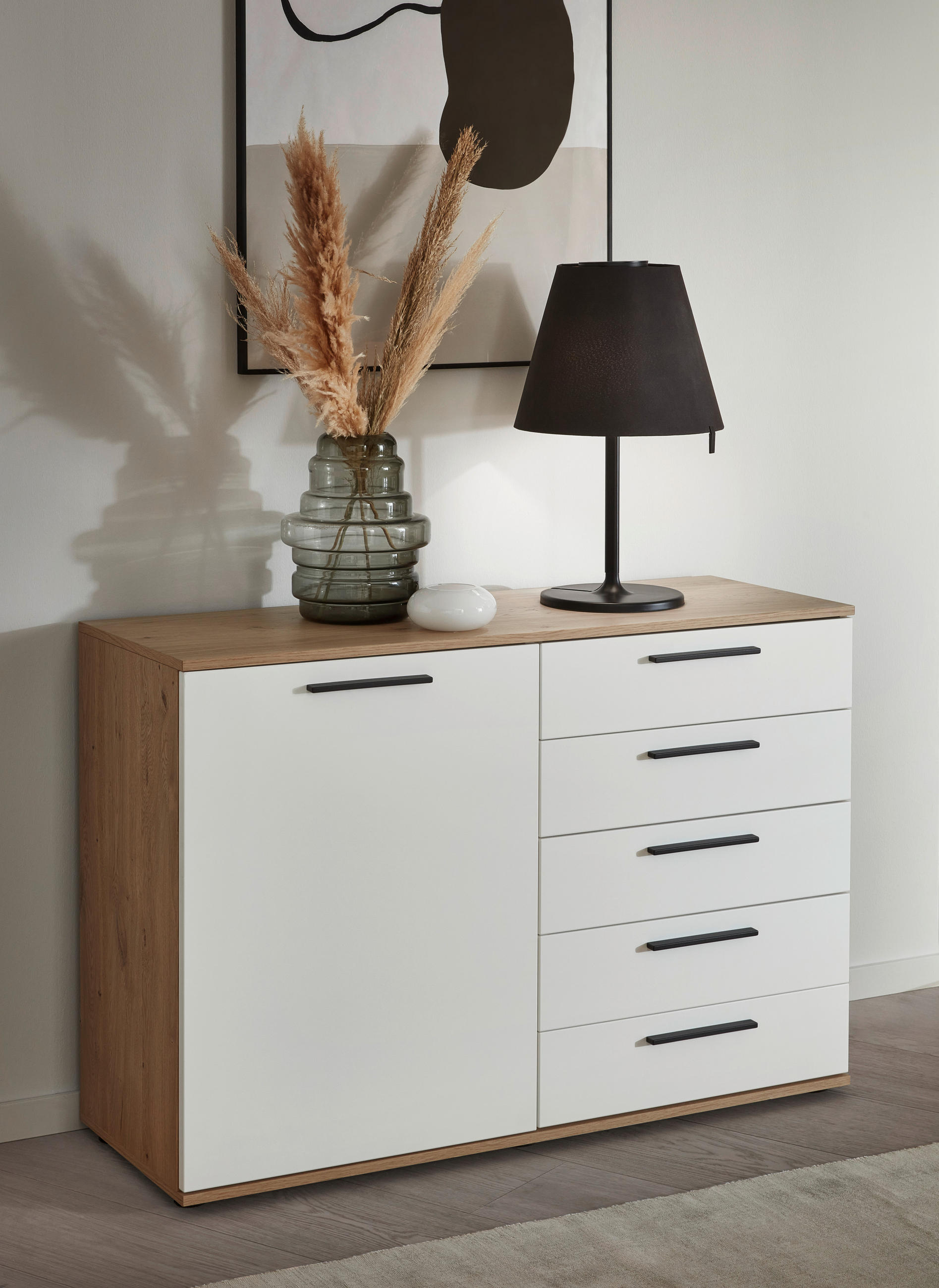 SIDEBOARD GALA  in 120/82,2/46 cm  - Eichefarben/Anthrazit, Design, Holz/Holzwerkstoff (120/82,2/46cm) - Dieter Knoll