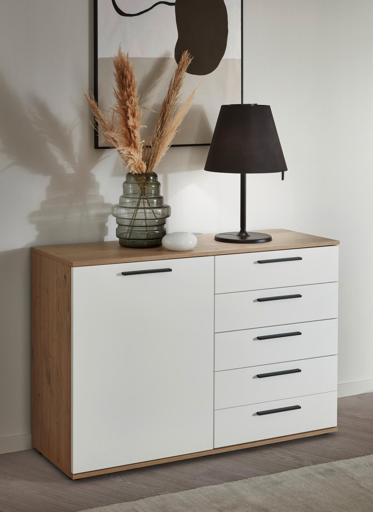 SIDEBOARD GALA  in 120/82,2/46 cm  - Eichefarben/Anthrazit, Design, Holz/Holzwerkstoff (120/82,2/46cm) - Dieter Knoll