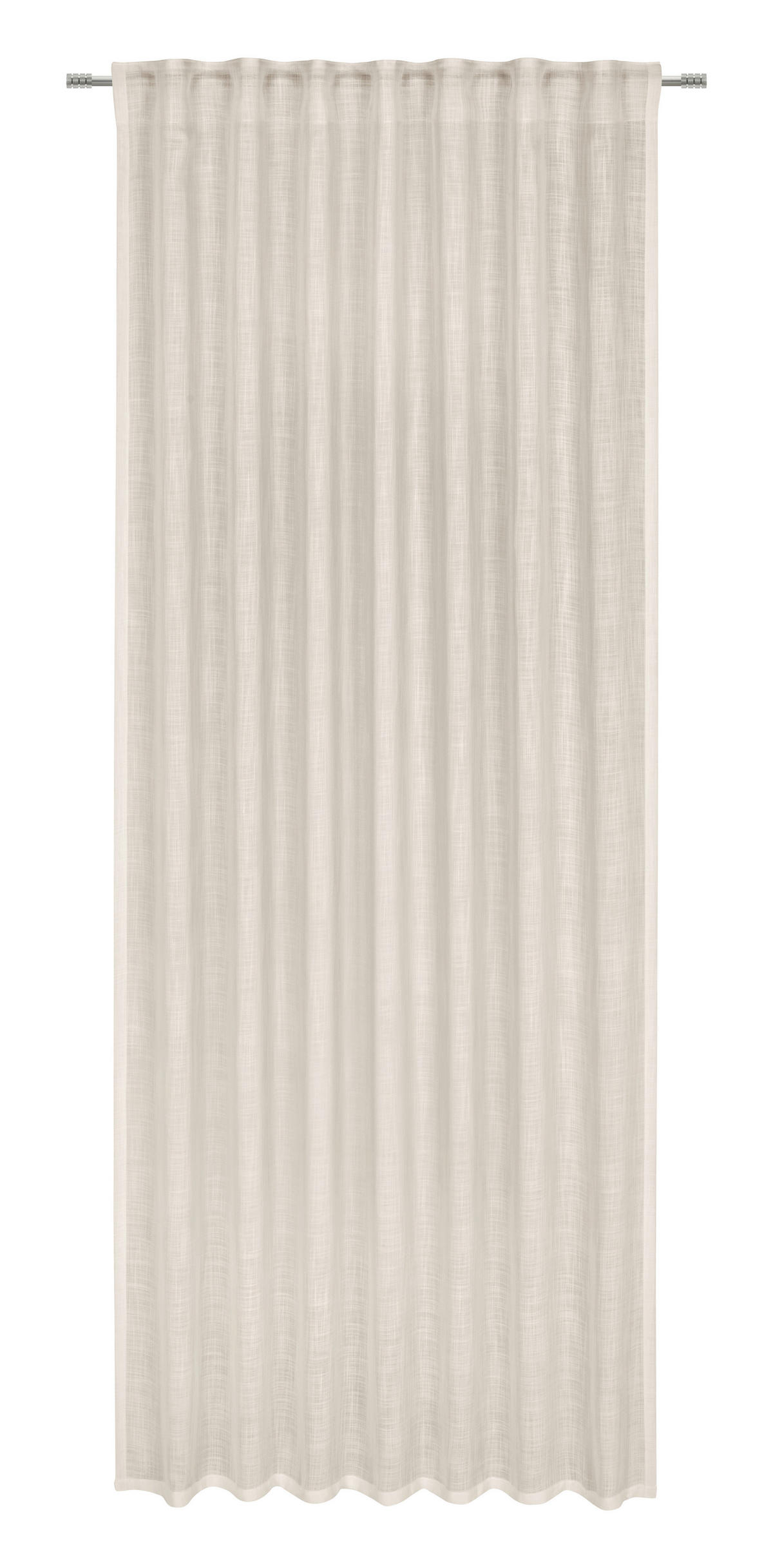 HOTOVÝ ZÁVĚS, poloprůhledné, 140/245 cm - pískové barvy, Natur, textil (140/245cm) - Esposa