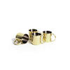 BECHERSET  4-teilig  - Goldfarben, Basics, Metall (13.7/8.9/9cm) - Echtwerk