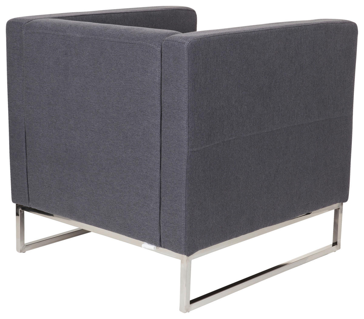 FÅTÖLJ i textil mörkgrå  - mörkgrå, Modern, metall/textil (72/71/72cm) - MID.YOU