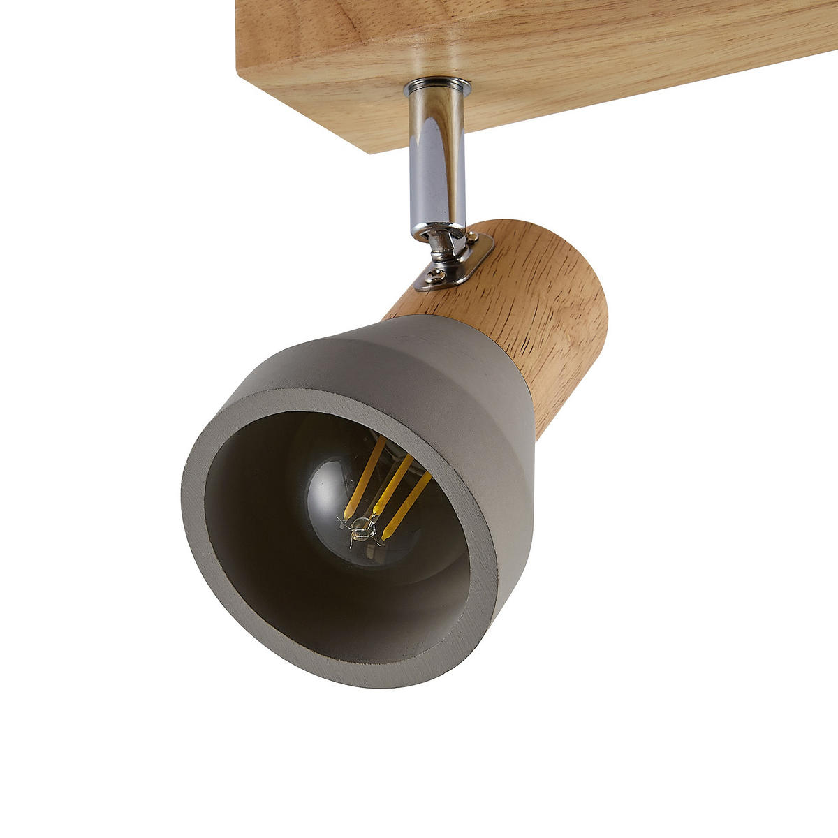 STRAHLER Alina 37/7,2/12,3 cm  - Eschefarben/Grau, Natur, Holz/Stein (37/7,2/12,3cm) - Novel