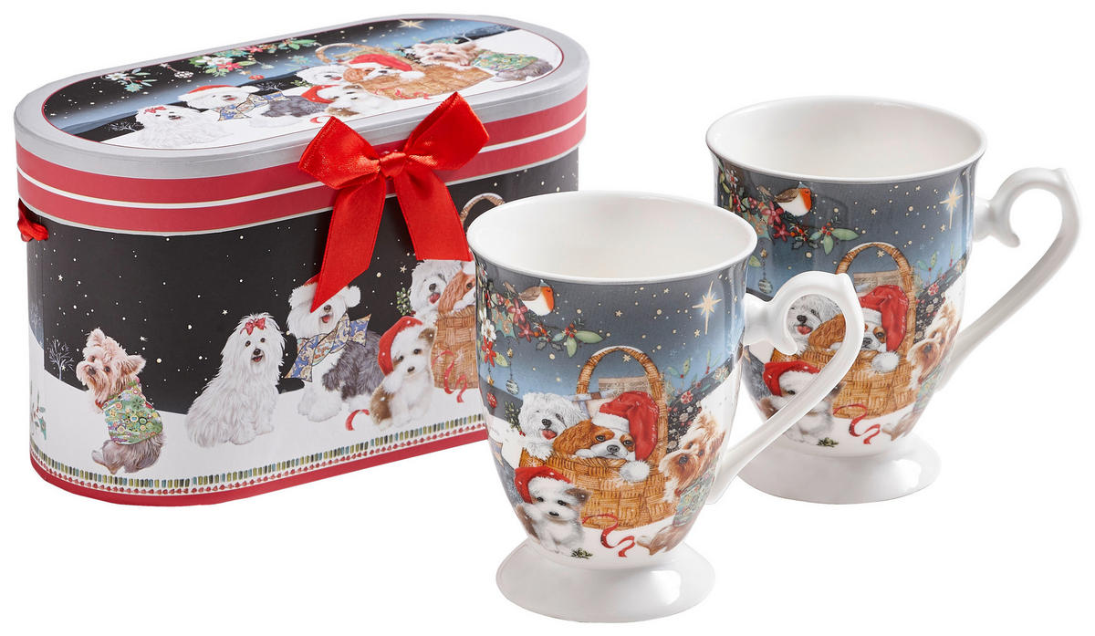 KAFFEEBECHER  320 ml   - Multicolor, LIFESTYLE, Keramik (320ml) - X-Mas