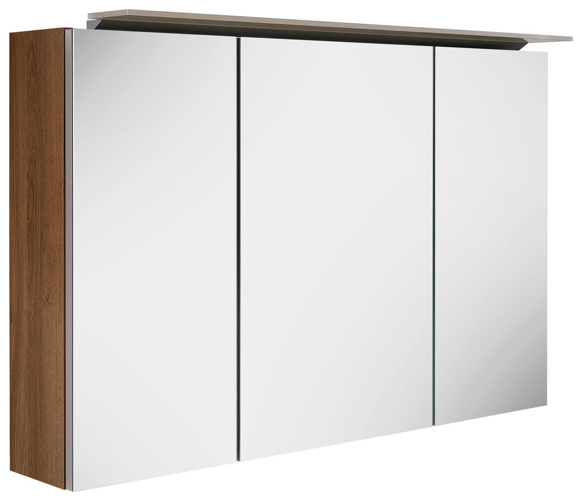 SPIEGELSCHRANK 100/64/15 cm  - Eichefarben/Silberfarben, KONVENTIONELL, Glas/Holzwerkstoff (100/64/15cm) - Novel