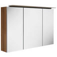SPIEGELSCHRANK 100/64/15 cm  - Eichefarben/Silberfarben, KONVENTIONELL, Glas/Holzwerkstoff (100/64/15cm) - Novel