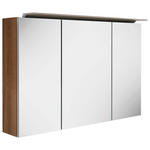 SPIEGELSCHRANK 100/64/15 cm  - Eichefarben/Silberfarben, KONVENTIONELL, Glas/Holzwerkstoff (100/64/15cm) - Novel