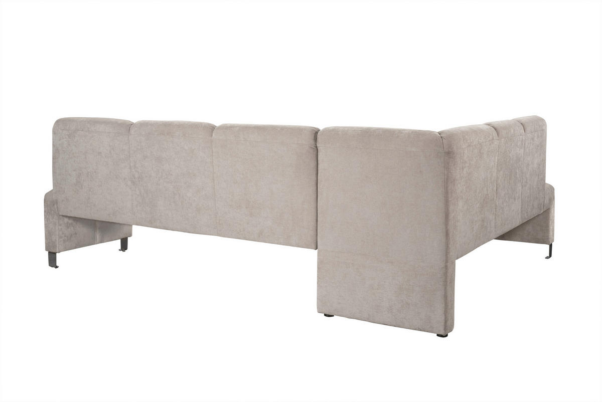 KLUPA KUTNA  boje pijeska  drvo, tekstil, drvni materijal      - srebrne boje/boje pijeska, Moderno, drvni materijal/drvo (263/198cm) - Livetastic