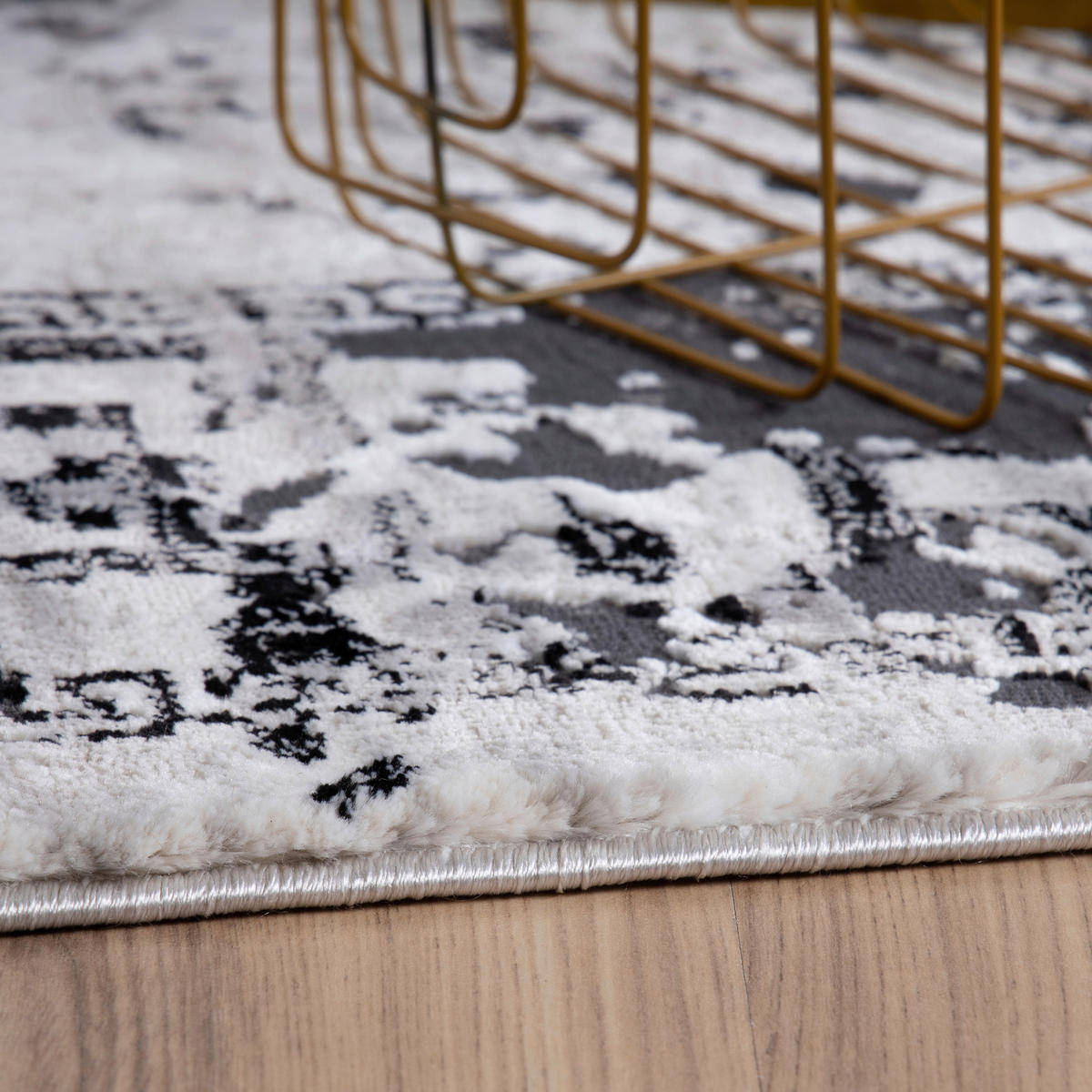 COVOR ȚESUT My Opal  - negru/gri, Lifestyle, textil (120/170cm)