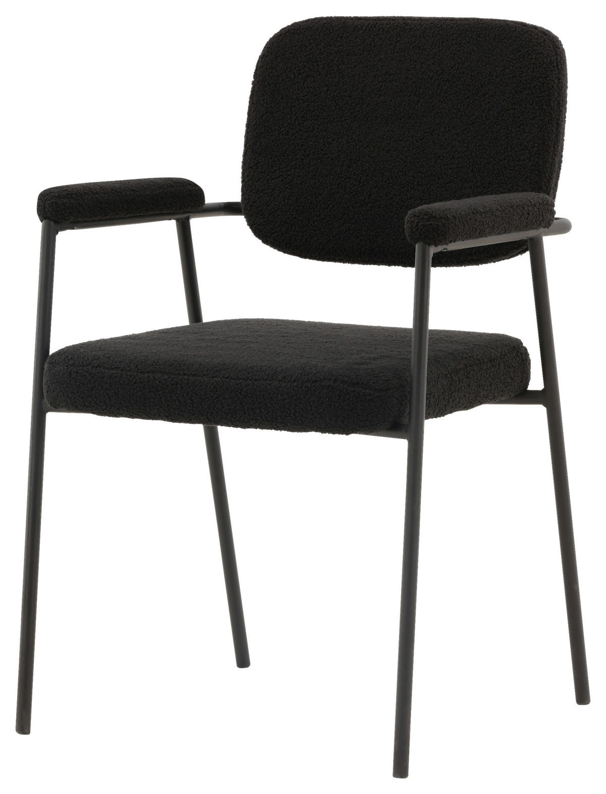 STOLSET stål  - svart, Design, metall/textil (58/90/61cm) - Livetastic