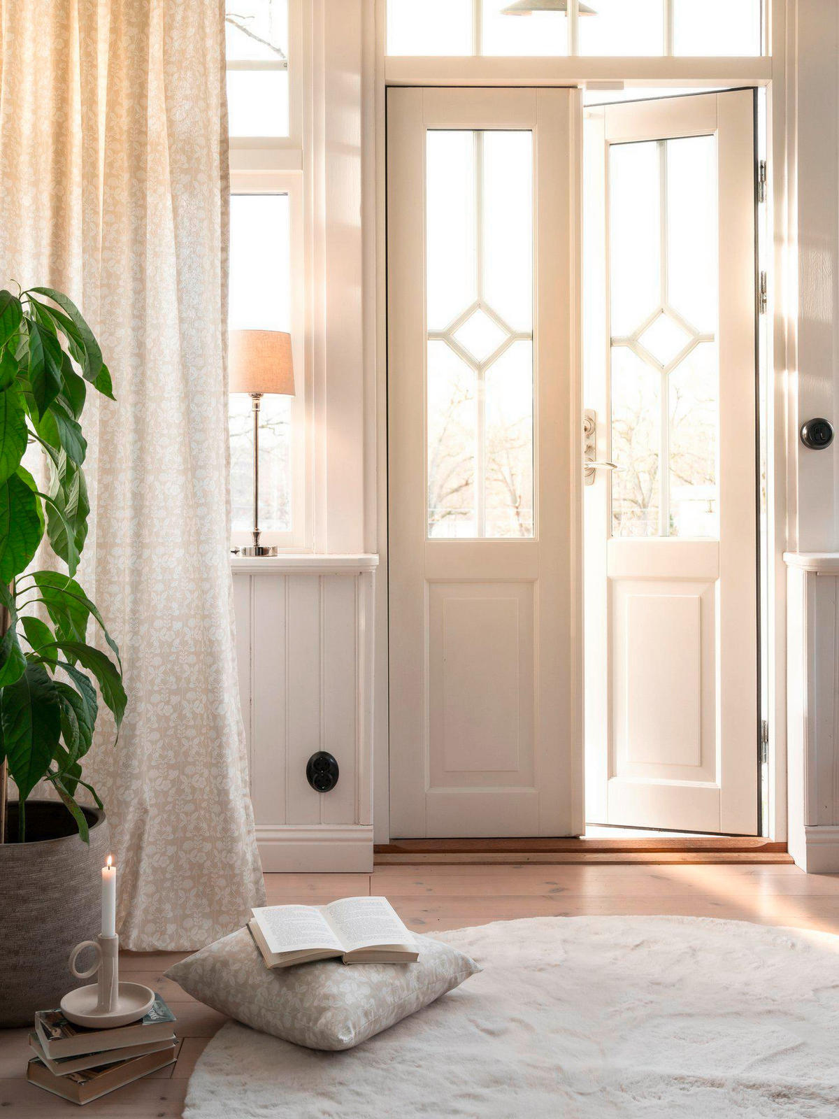 FERTIGVORHANG  - Ecru, Design, Textil (140/280cm) - Svanefors
