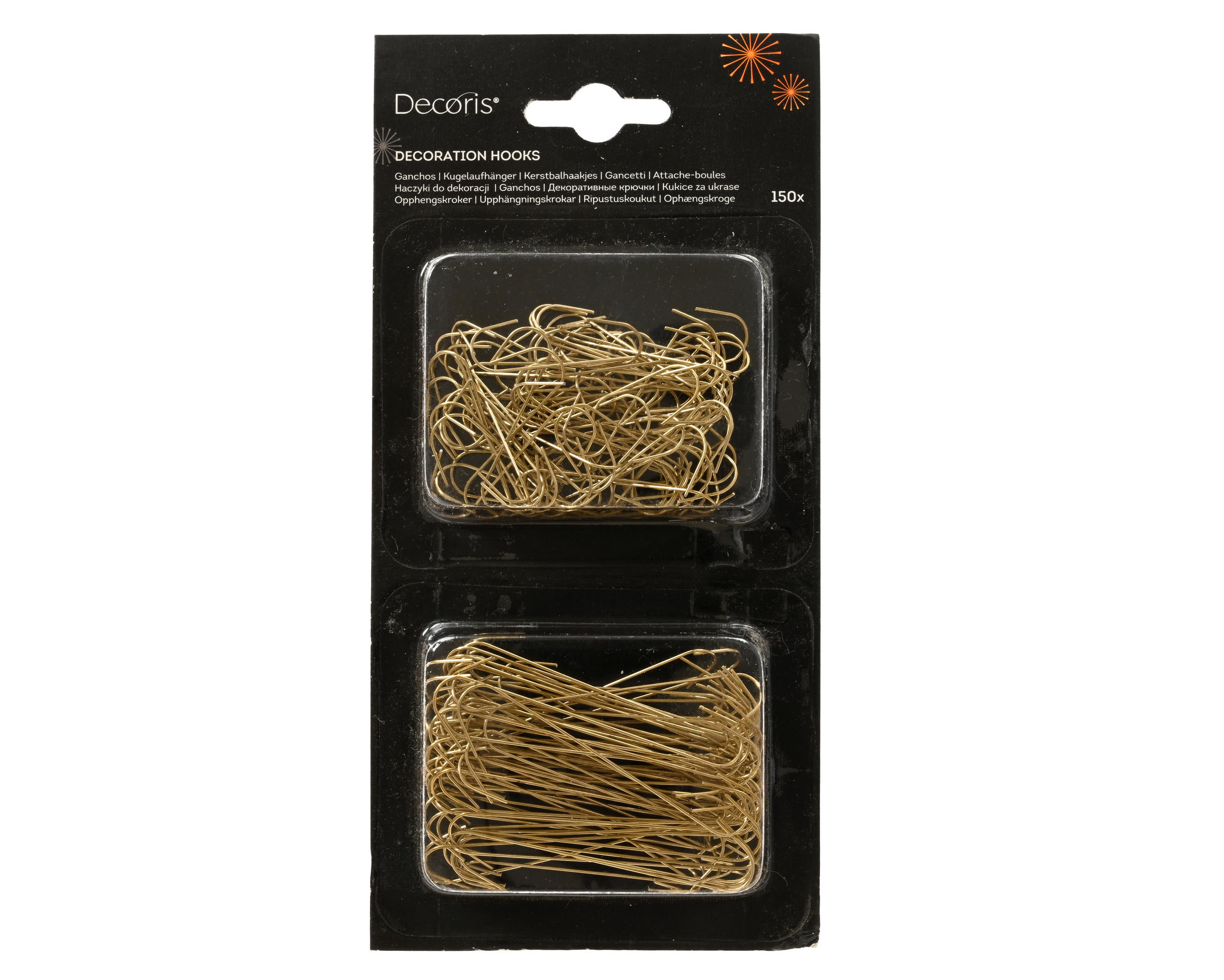 VÁNOČNÍ OZDOBA NA STROMEČEK - barvy zlata, Basics, kov (6.5/2.9/0.01cm)