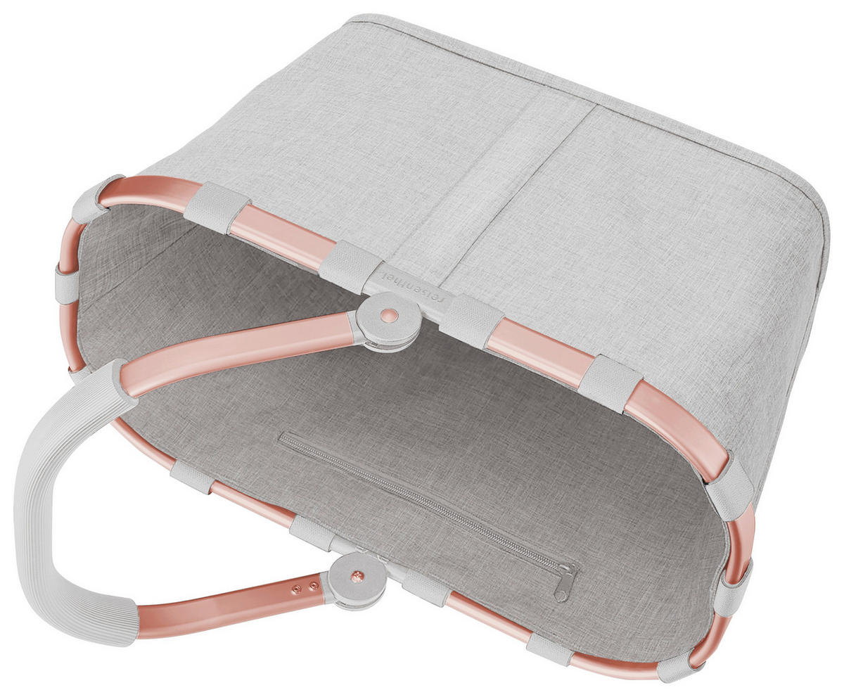 EINKAUFSKORB  - Roségold/Grau, Basics, Kunststoff/Textil (49/29/28cm) - Reisenthel