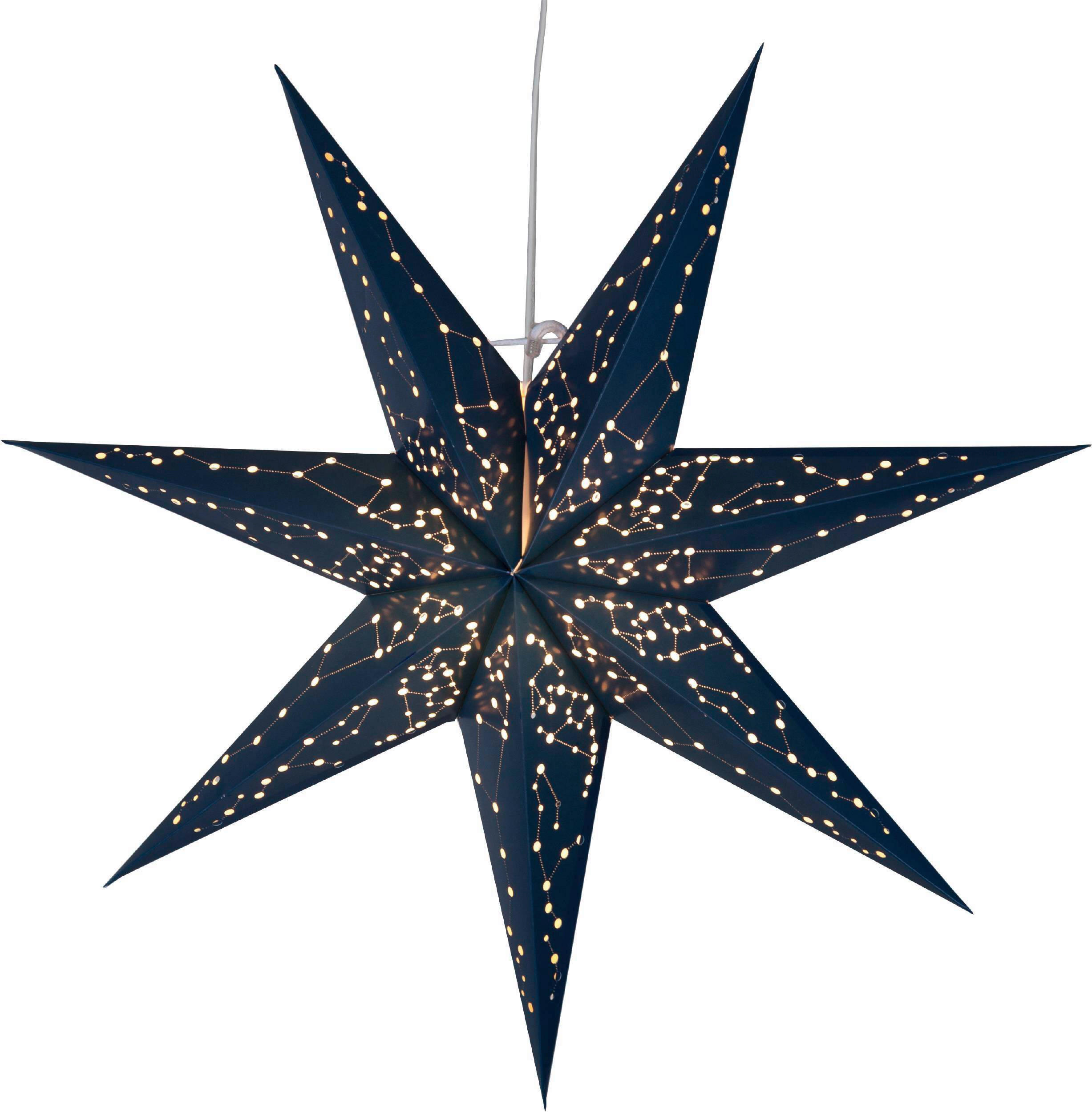 LED-DEKOLEUCHTE 60/16/60 cm   - Blau/Weiß, Basics, Papier/Metall (60/16/60cm) - Eglo