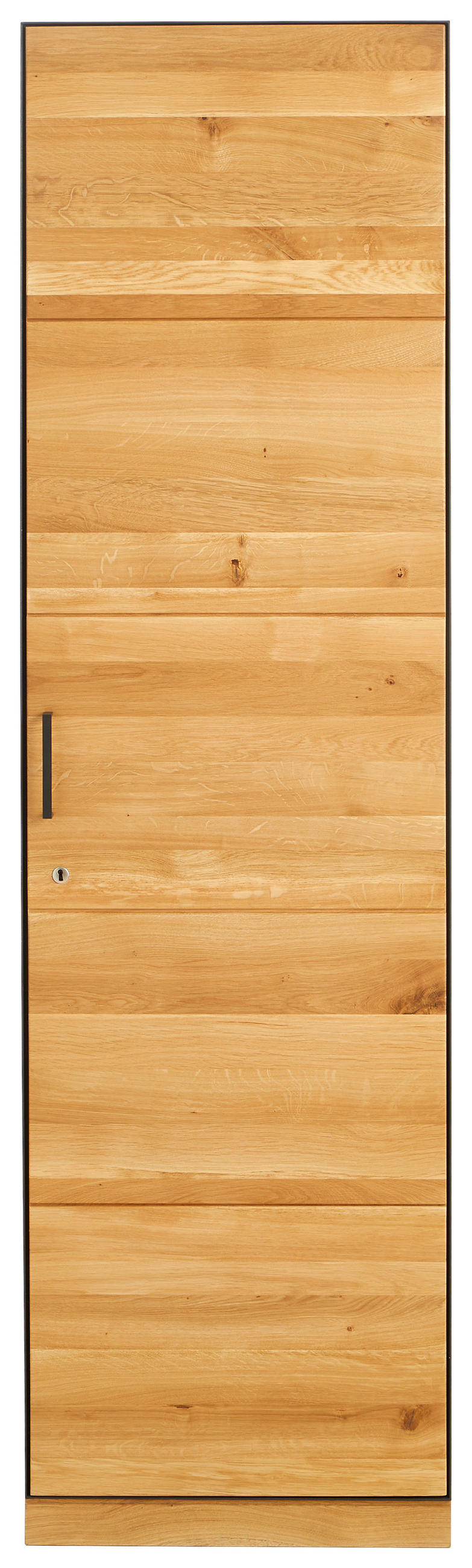 AKTENSCHRANK Asteiche teilmassiv Eichefarben, Graphitfarben  - Eichefarben/Graphitfarben, Natur, Holz/Holzwerkstoff (55/197/40cm) - Linea Natura