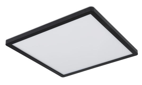 STROPNA KOPAL. LED-SVETILKA Sapana 29,4/29,4/2,5 cm 3000 K - črna/bela, Basics, umetna masa (29,4/29,4/2,5cm)