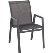 STAPELSESSEL - Anthrazit, Design, Textil/Metall (57/62/90cm) - Amatio