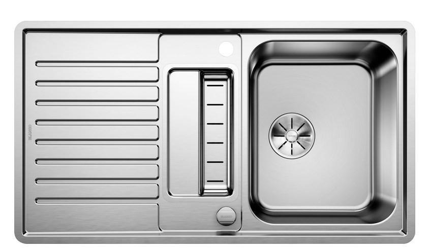 SPÜLE 523663  - Edelstahlfarben, Basics, Metall (91,5/17/51cm) - Blanco