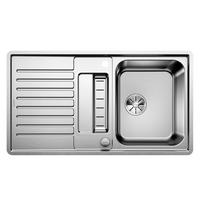 SPÜLE 523663  - Edelstahlfarben, Basics, Metall (91,5/17/51cm) - Blanco