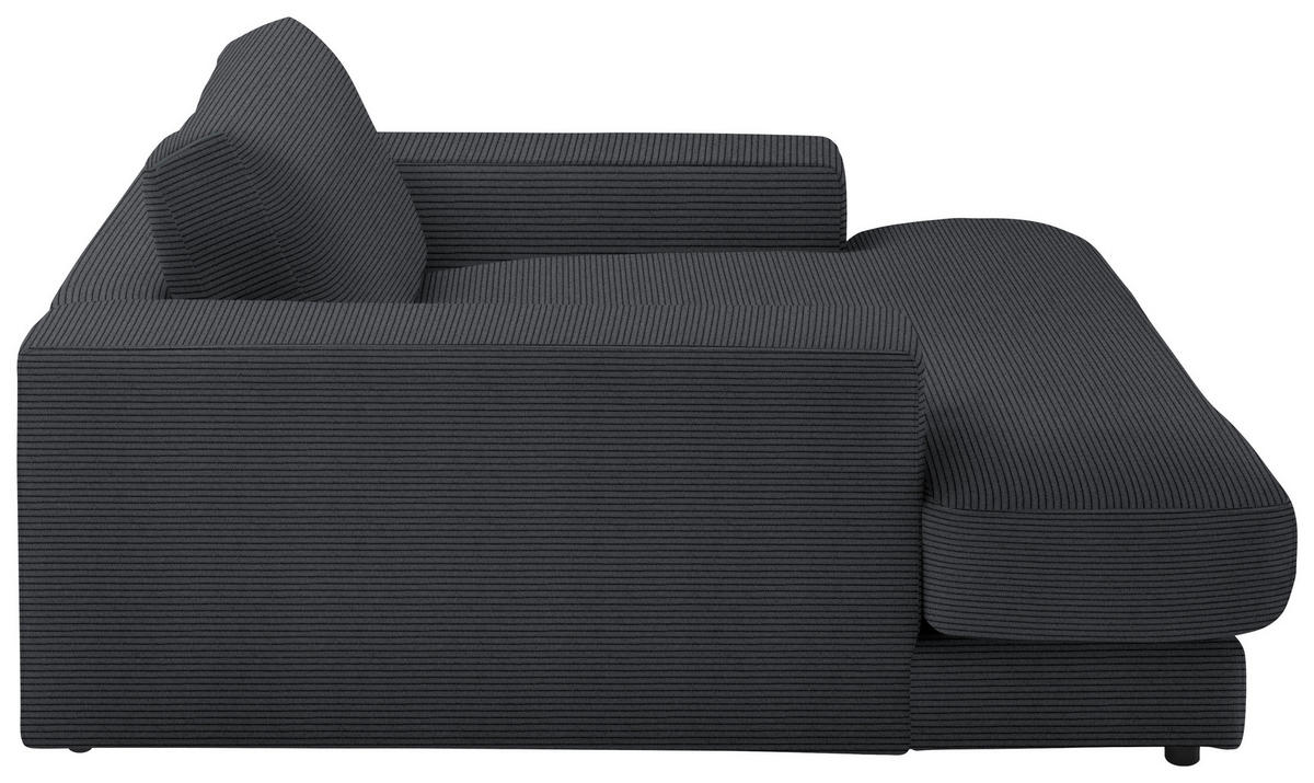 XXL-SESSEL in Feincord Anthrazit  - Anthrazit/Schwarz, Design, Kunststoff/Textil (150/86/170cm) - Lomoco