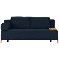 SCHLAFSOFA Holz, Textil Dunkelblau  - Naturfarben/Dunkelblau, Design, Holz/Textil (211/88/102cm) - Niels Andersson