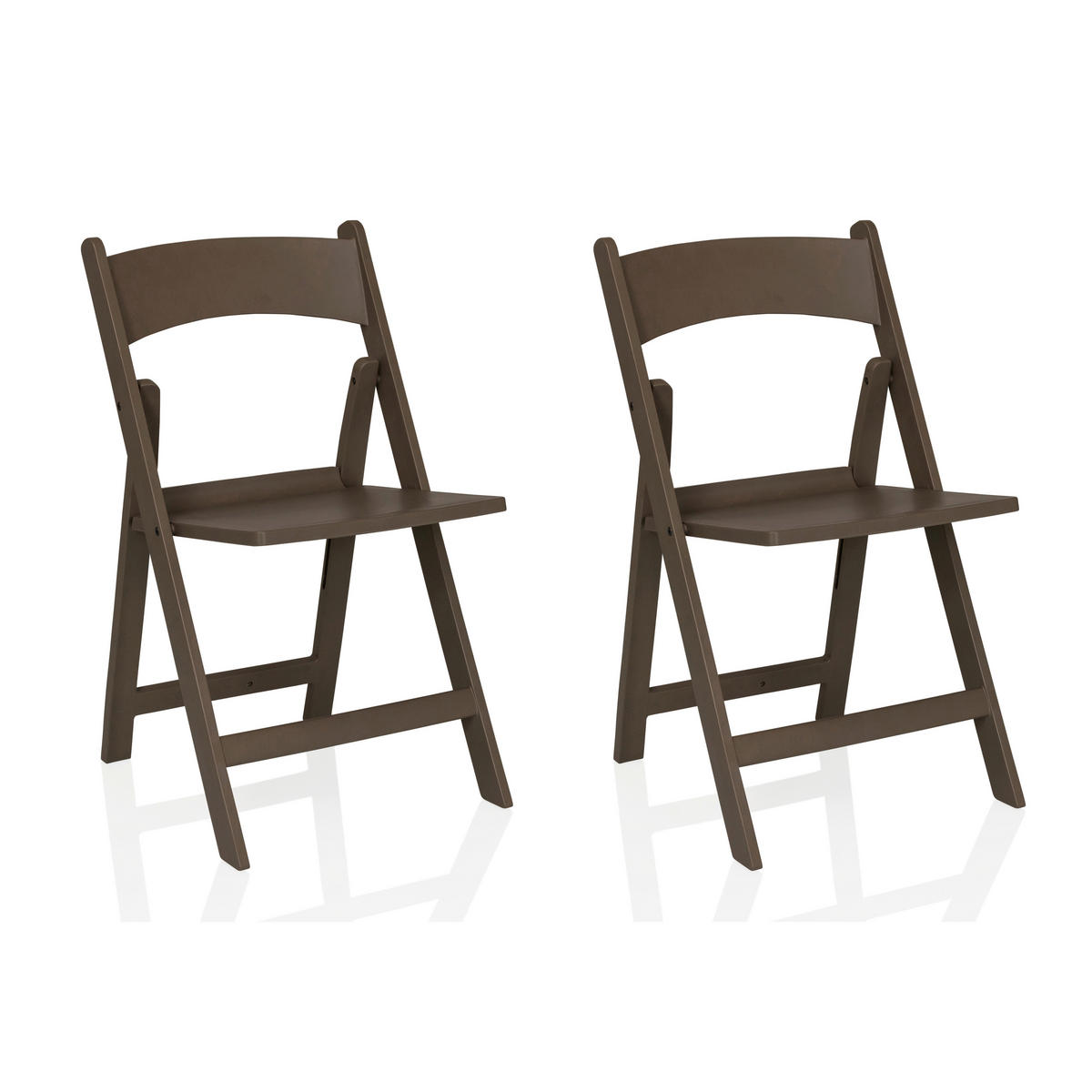 GARTENKLAPPSTUHL-SET in Kunststoff Braun  - Braun, MODERN, Kunststoff (44/80/47cm) - MID.YOU