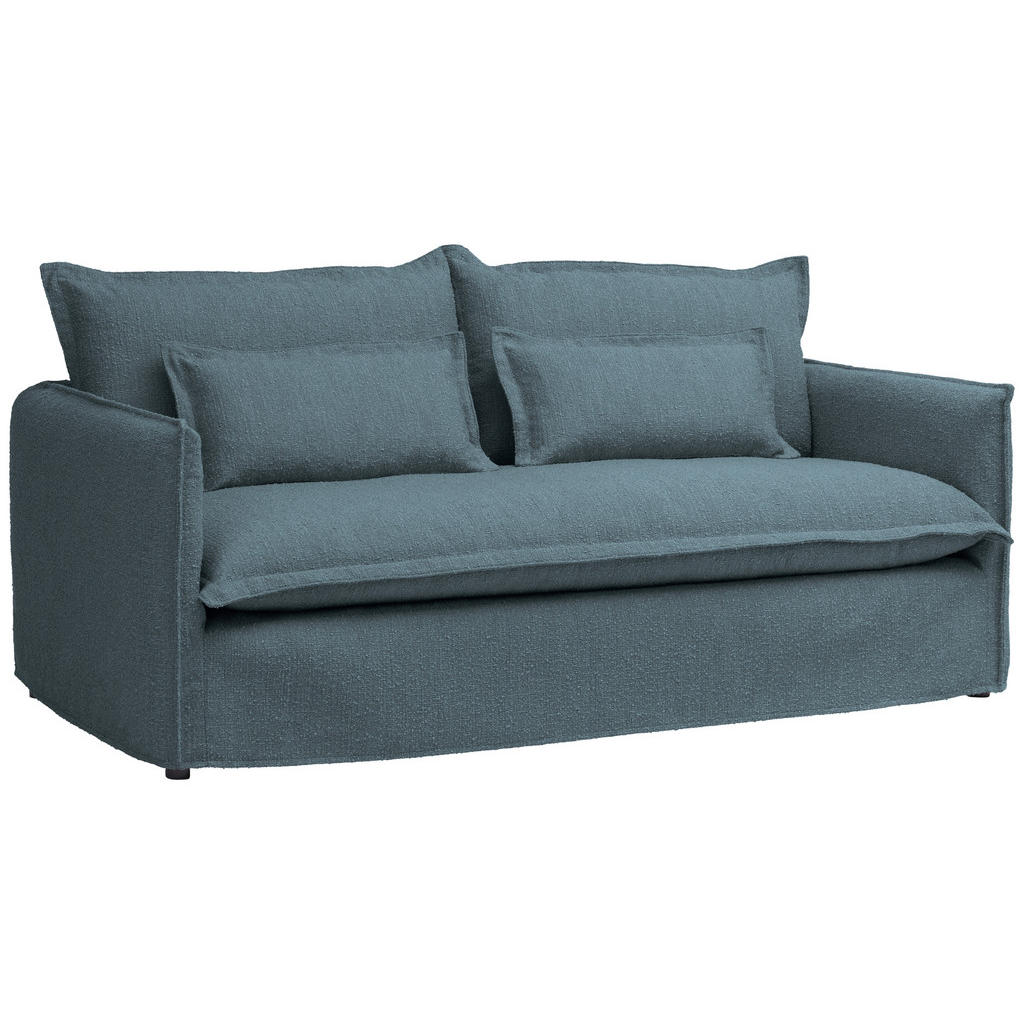 Thumbnail - Livetastic Hussen-Sofa, Blau, Textil, 2-Sitzer, Füllung: Schaumstoff, Polyester,Polyester, 195x82x98 cm, Made in EU, Rüc...