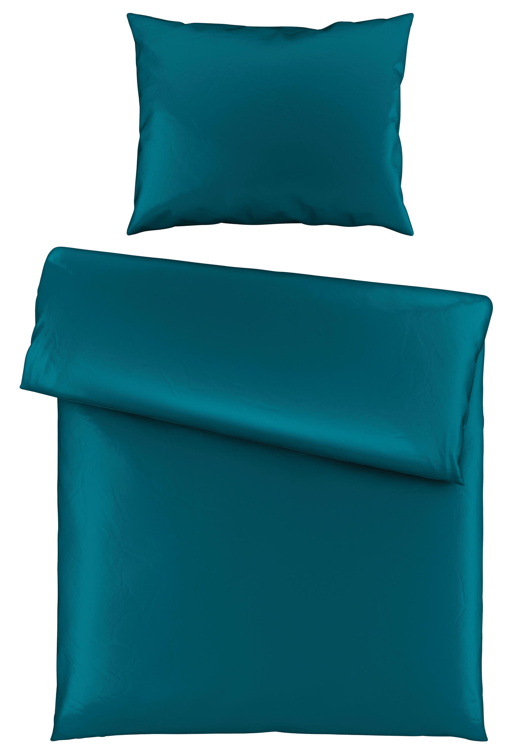POVLEČENÍ, satén, petrolej, 140/200 cm - petrolej, Basics, textil (140/200cm) - Novel