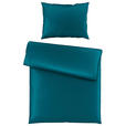 BETTWÄSCHE TANJA Satin 140/200 cm - Petrol, Basics, Textil (140/200cm) - Novel