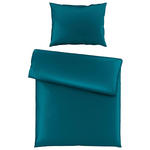 BETTWÄSCHE TANJA Satin 140/200 cm  - Petrol, Basics, Textil (140/200cm) - Novel