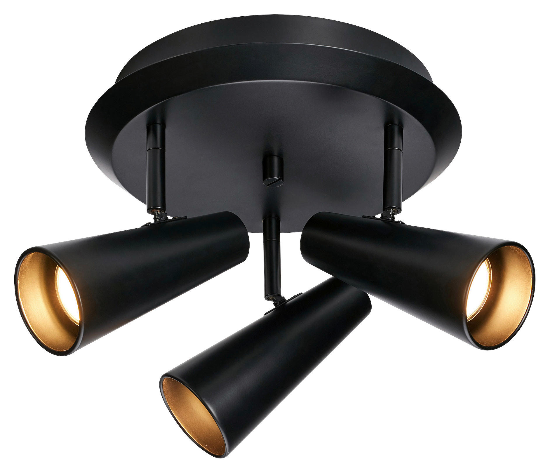 DECKENLEUCHTE Crest 36/20 cm   - Schwarz, Basics, Metall (36/20cm) - Markslöjd