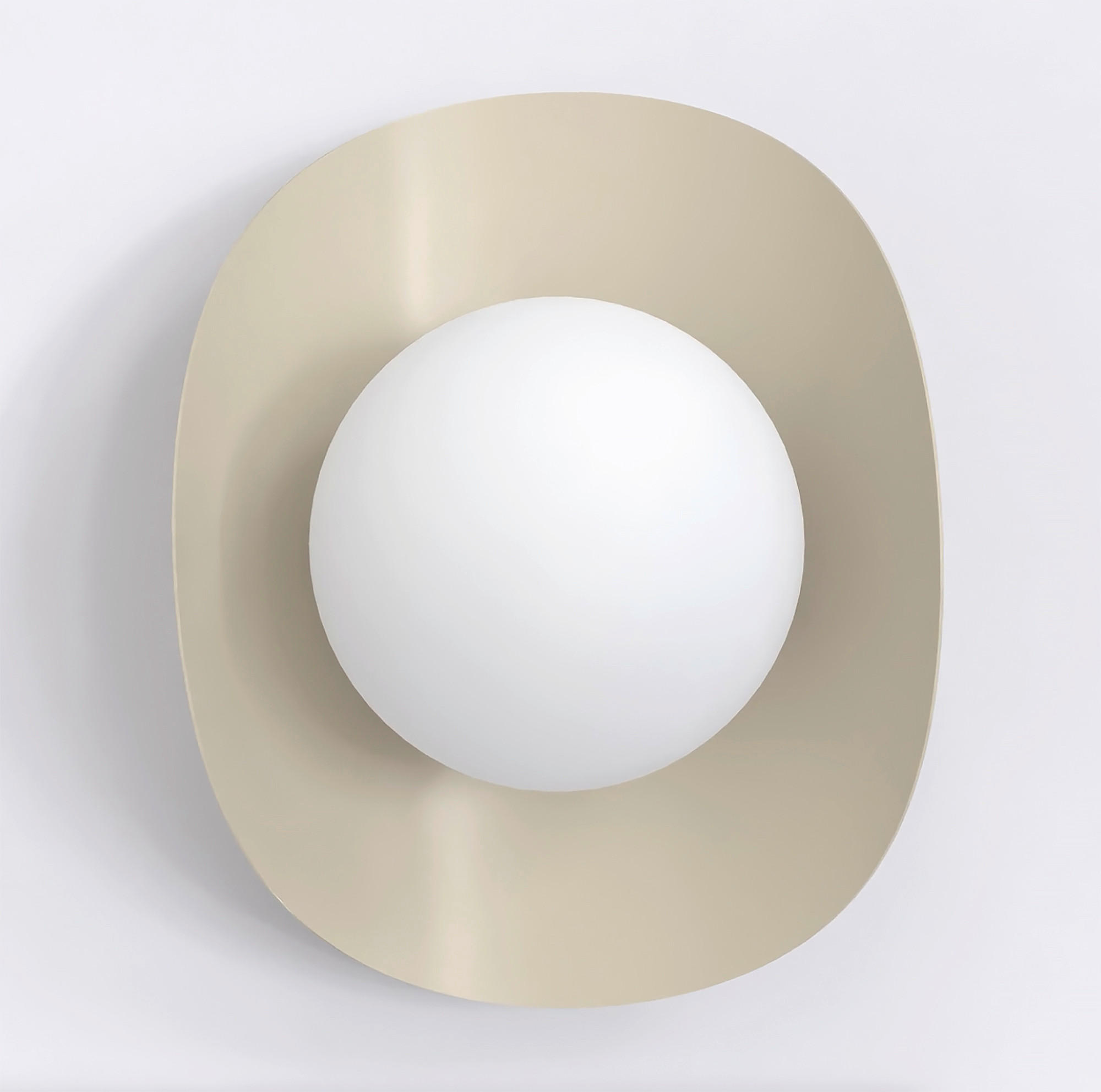 WANDLEUCHTE  16/13/20 cm    - Beige, Design, Glas/Metall (16/13/20cm)