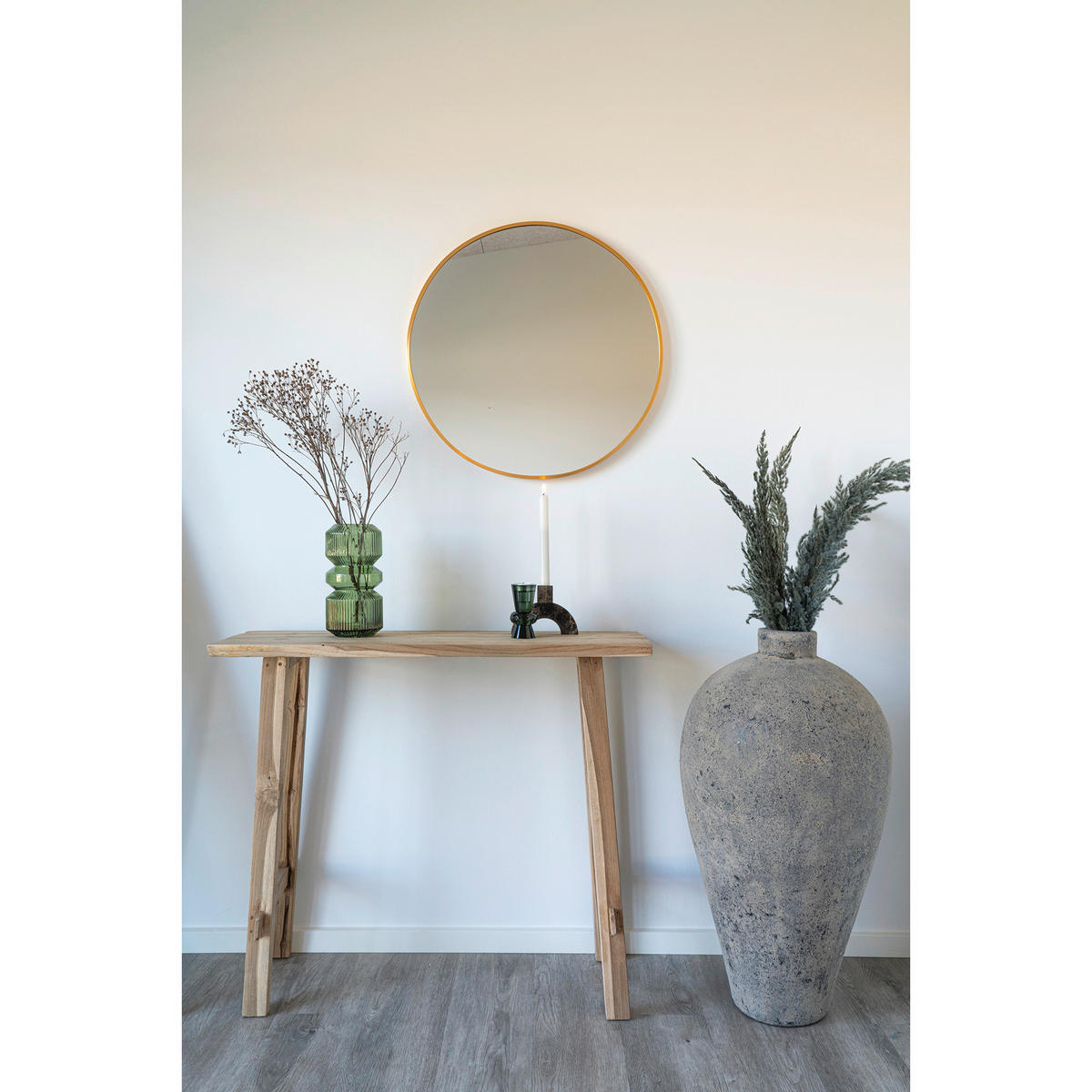 KONSOL i trä   30/80/90 cm  - teakfärg, Basics, trä (30/80/90cm)
