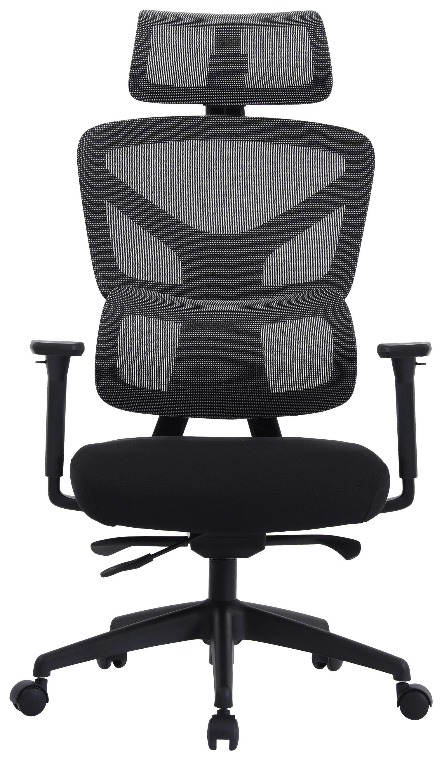 STOLICA OKRETNA crna metal, plastika, tekstil - crna, Design, metal/tekstil (66/125-133/66cm) - Novel