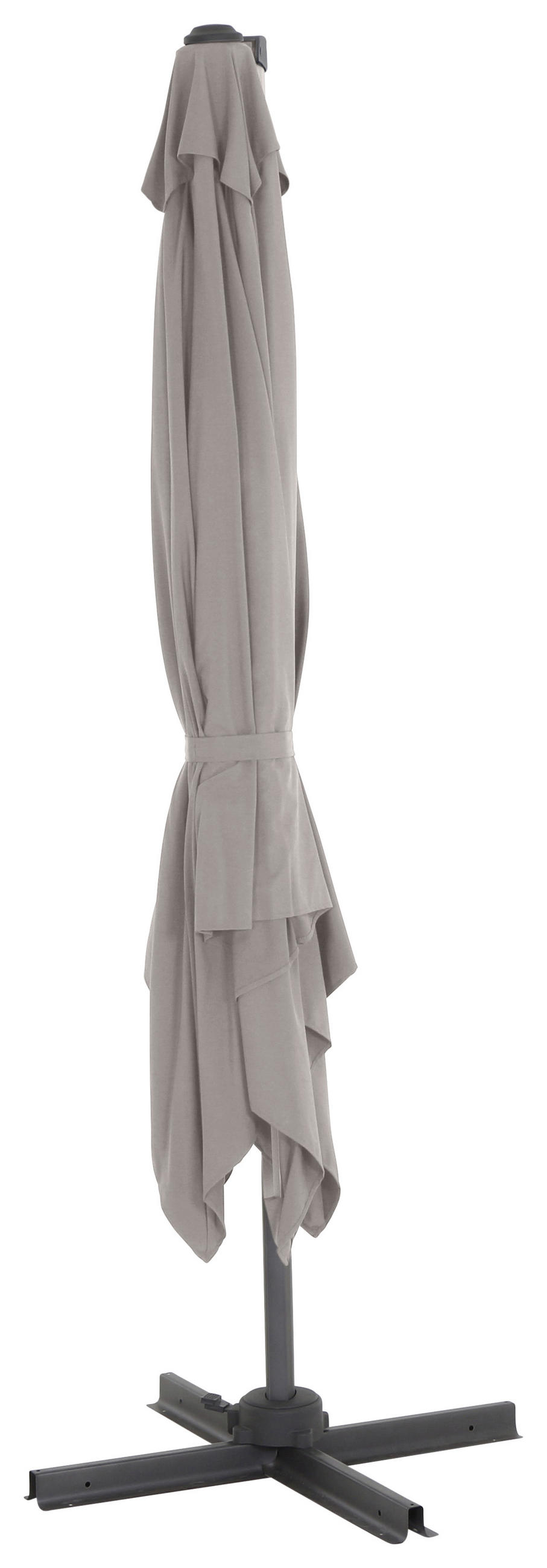 AMPELSCHIRM 300 cm  - Taupe/Anthrazit, KONVENTIONELL, Textil/Metall (300/300cm) - Siena Garden