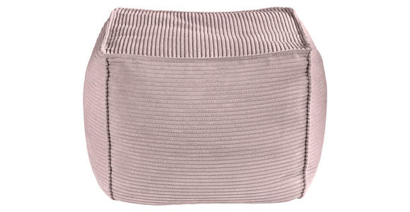 POUF in Rosa Textil  - Rosa, KONVENTIONELL, Textil (66/40/66cm) - Hom`in