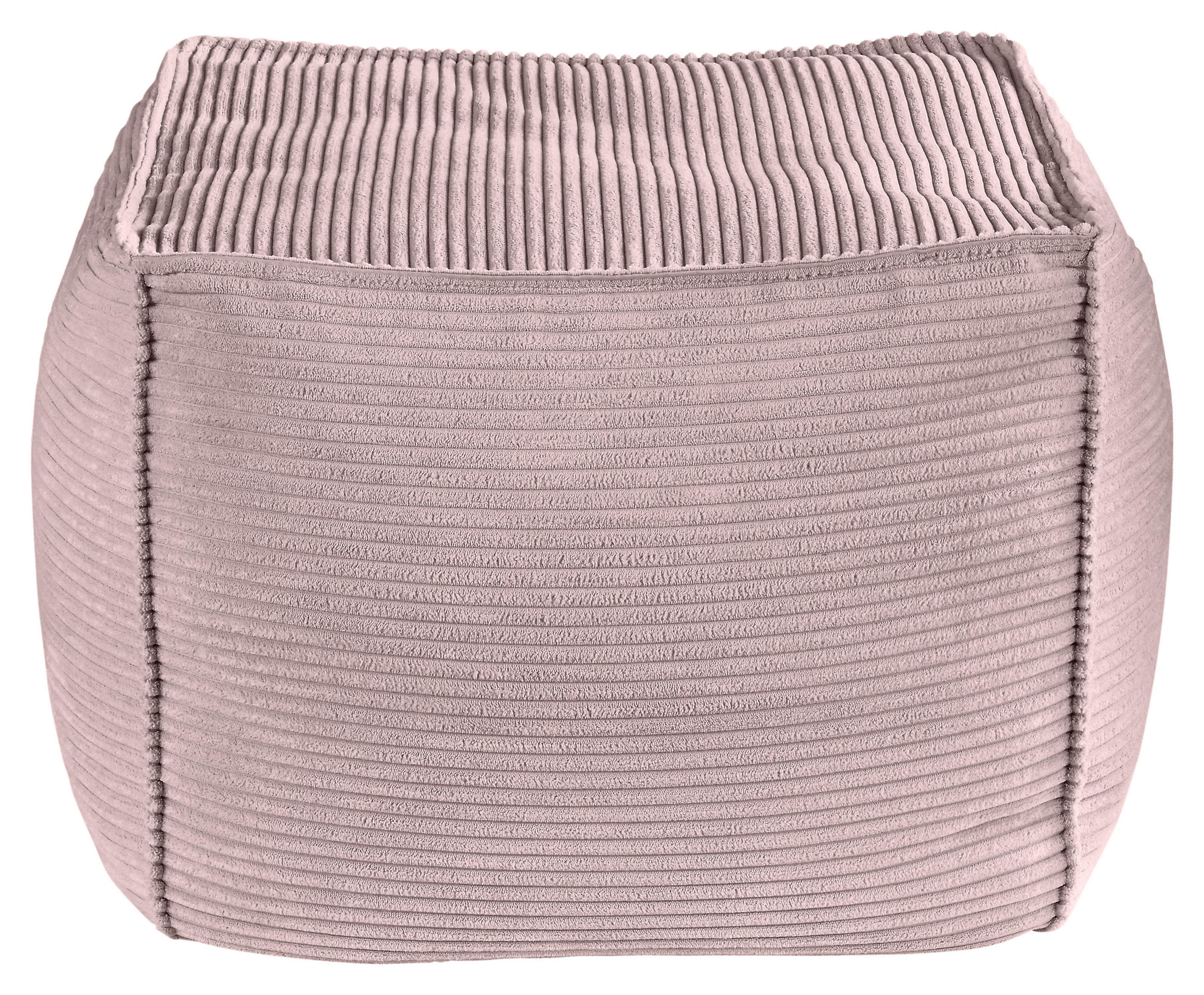POUF in Rosa Textil  - Rosa, Konventionell, Textil (66/40/66cm) - Hom`in