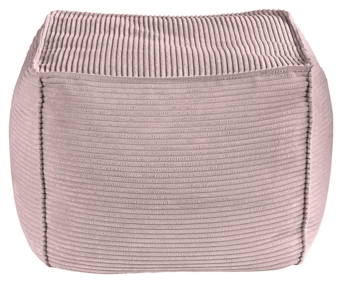 POUF in Rosa Textil  - Rosa, Konventionell, Textil (66/40/66cm) - Hom`in