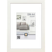 RÁM NA OBRAZY, 1 foto 21 cm x 30 cm - bílá, Basics, plast/sklo (21/30/1,5cm)