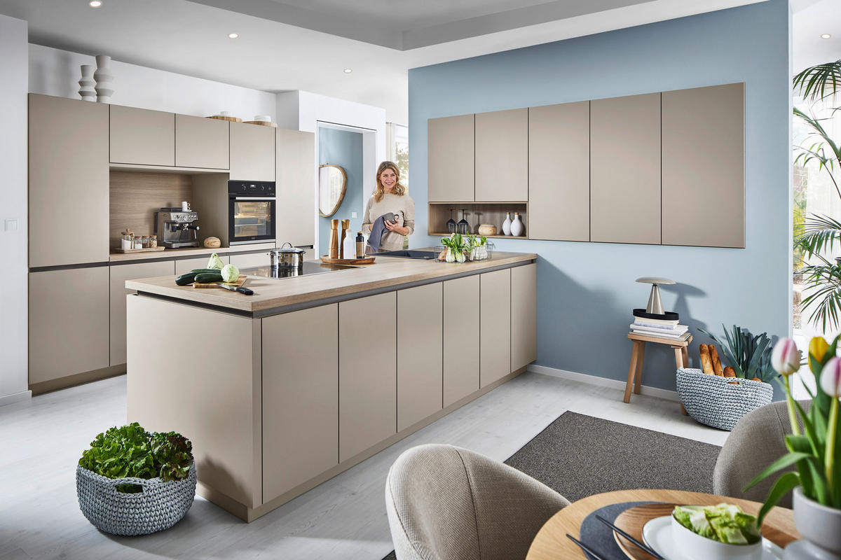 INBYGGNADSKÖK   - lavagrå, Design, trämaterial - Dieter Knoll
