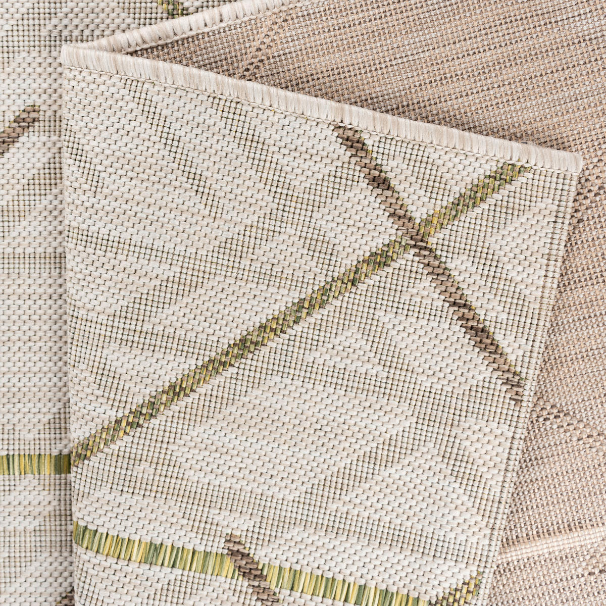 VONKAJŠÍ KOBEREC, 120/170 cm, sivá, zelená - sivá/zelená, Basics, textil (120/170cm) - Livetastic
