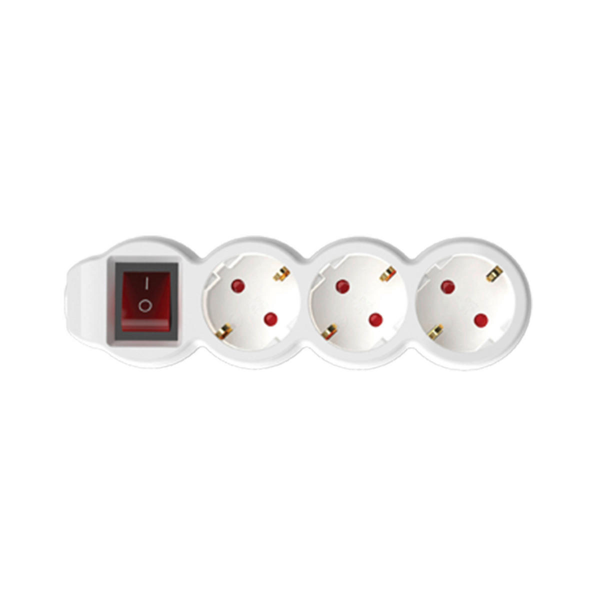 HOSSZABBÍTÓ KÁBEL - fehér, Basics, műanyag/fém (14,5/33/5,5cm)