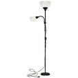 STEHLEUCHTE 42/21/180 cm    - Schwarz/Weiß, Basics, Kunststoff/Metall (42/21/180cm) - Boxxx