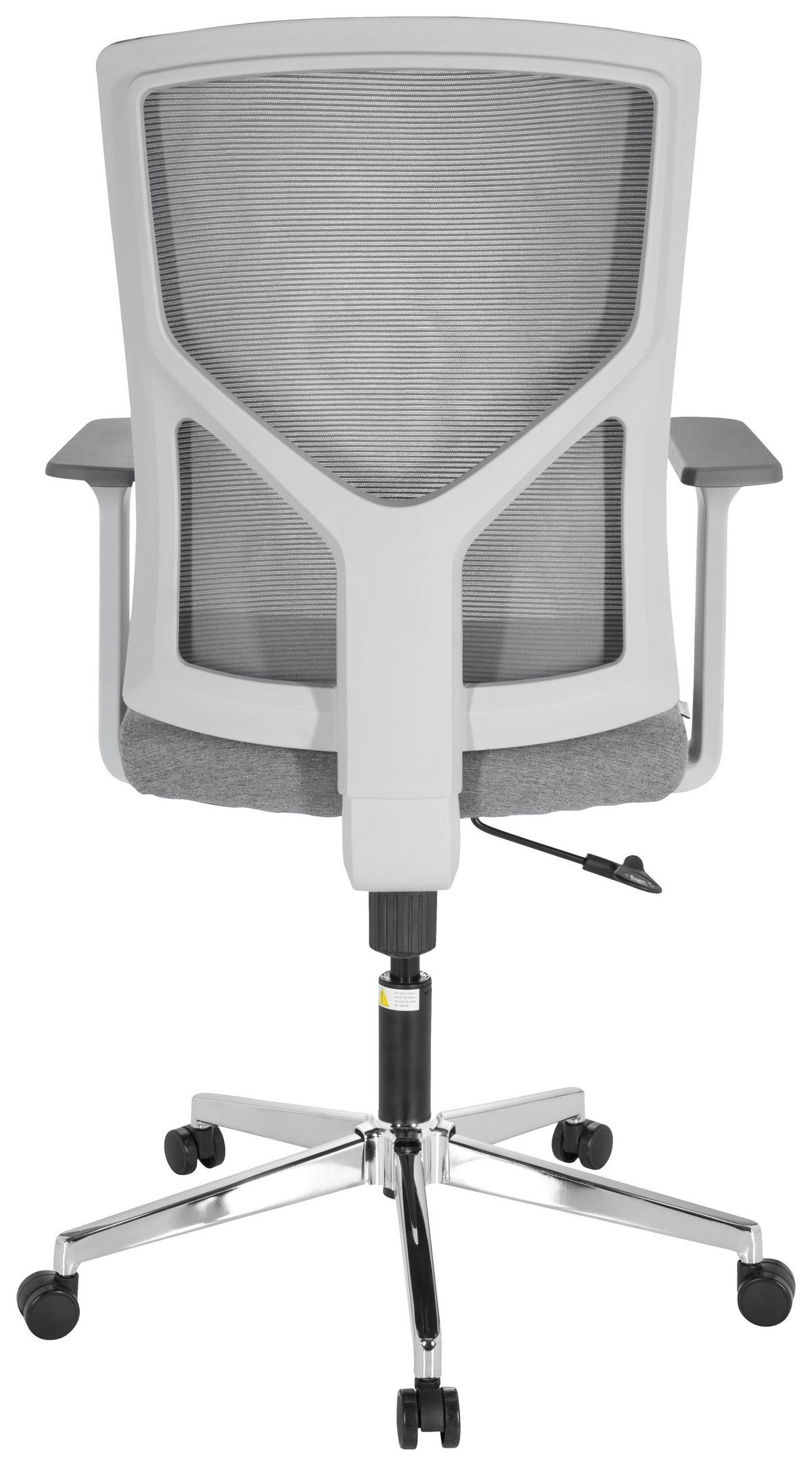 VRTLJIVI STOL tekstil siva, bela  - siva/bela, Moderno, kovina/umetna masa (68/107/68cm) - MID.YOU