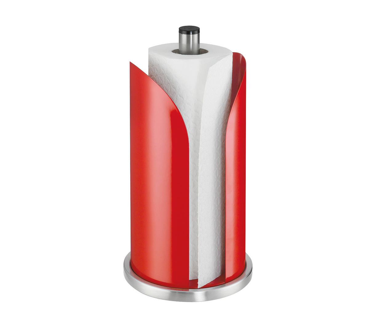 KÜCHENROLLENHALTER - Hellrot, KONVENTIONELL, Metall (15,5/30cm) - KÜCHENPROFI