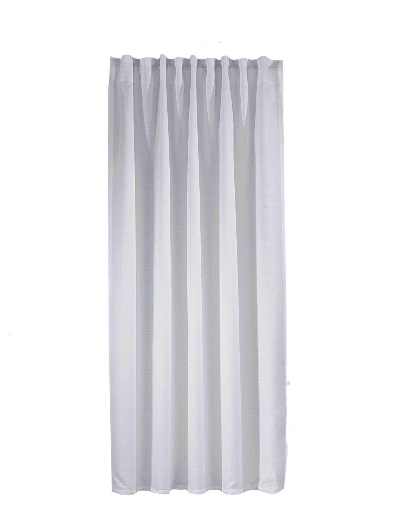 FERTIGVORHANG blickdicht  - Weiß, Basics, Textil (135/245cm)